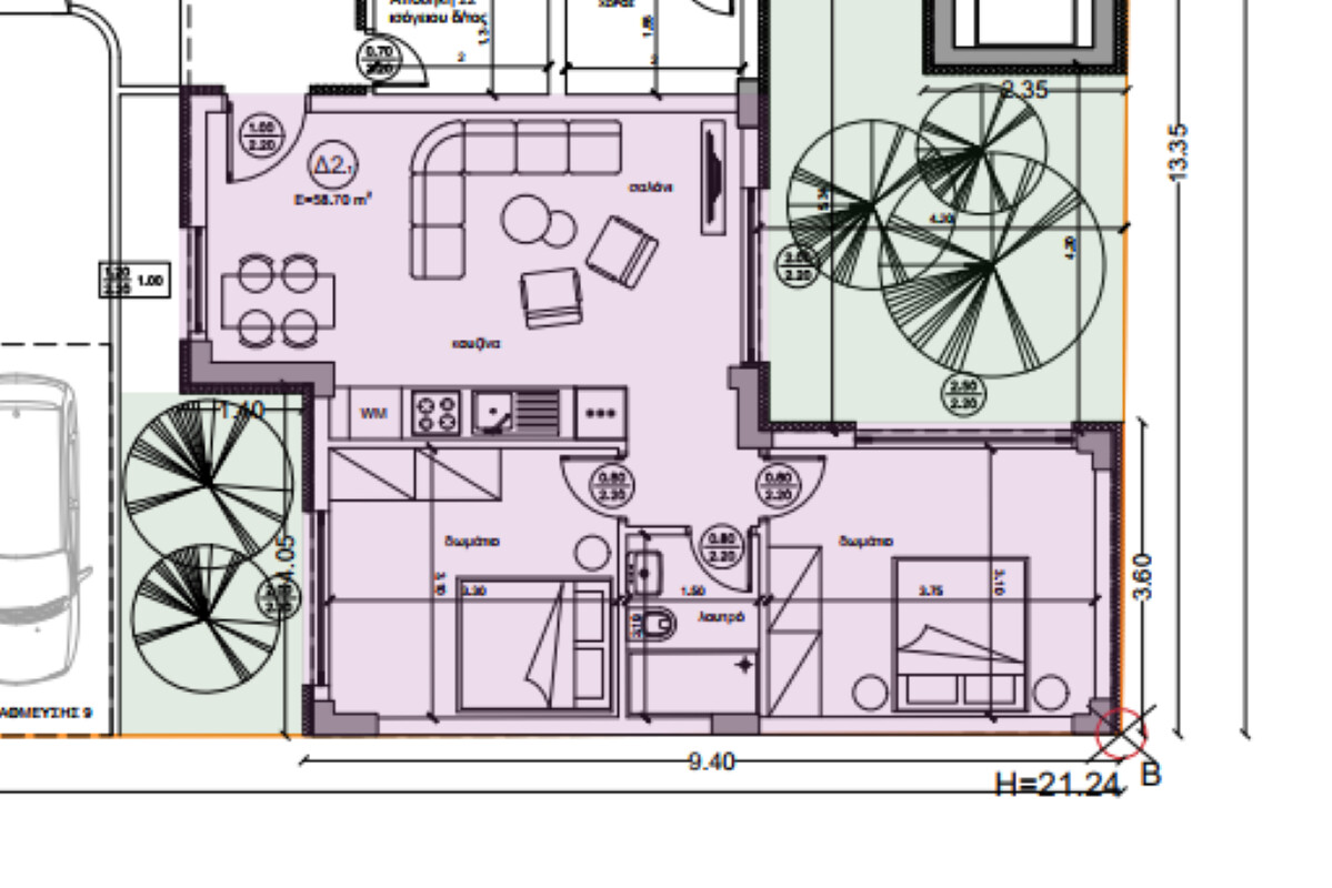 Продажа - Квартира 79 m² в Халкидиках