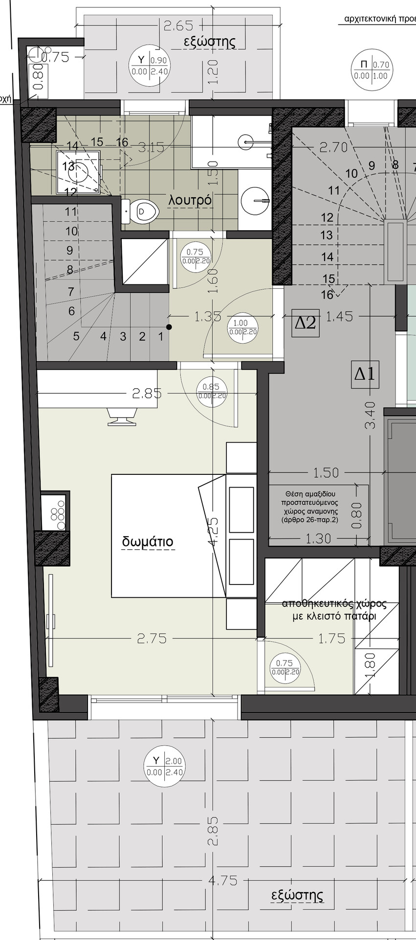 Продажа - Двухуровневая квартира 77 m² в Салониках