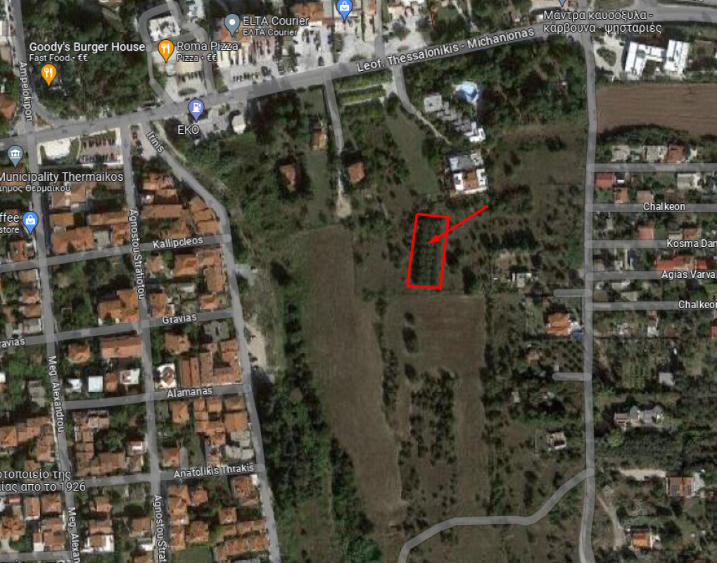 Продажа - Земельный участок 825 m² в пригороде Салоник